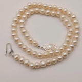 Natural waterpearl baroque choker