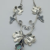 Vine vintage design handcrafted silver necklace