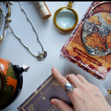 PERLi design with natural map stone ring