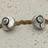 KL design Fire×Water mini stud earrings