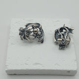 BAS vintage Dutch design silver  earrings