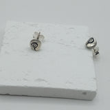 KL design Fire×Water mini stud earrings
