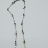 Vine vintage design handcrafted silver necklace