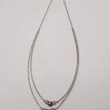 Authentic Rokuzan Japan Necklace | 925 Sterling Silver Genuine Ruby & Freshwater Pearl Necklace