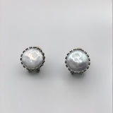 Genuine waterpearl antique style earrings