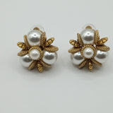 French medieval style chandelier clip on earrings