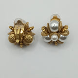 French medieval style chandelier clip on earrings