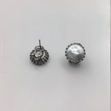 Genuine waterpearl antique style earrings