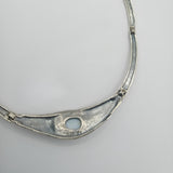 Pe inspired design with natural map stone choker
