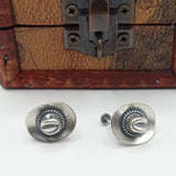 Far west oxidize Silver Earrings Cowboy Hat design
