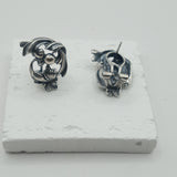 BAS vintage Dutch design silver  earrings