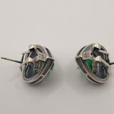 KL design inlaid natural chrysoprase