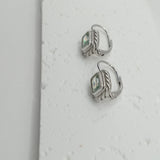 French style crystal and silver earrings